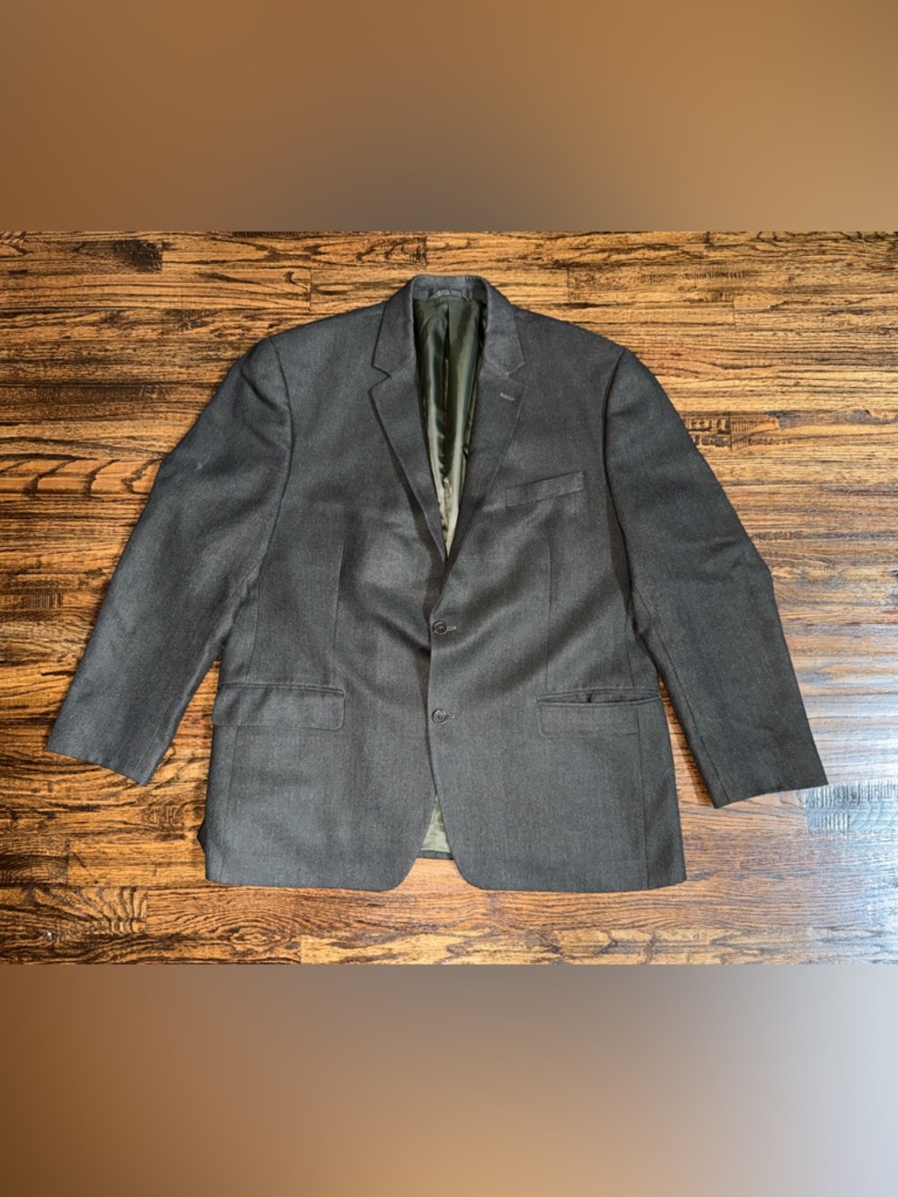 IZOD Earth Green Blazer Suit Jacket Sport Coat Size 46R